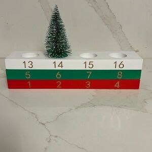 Wooden Christmas Advent Calendar, Christmas Countdown
